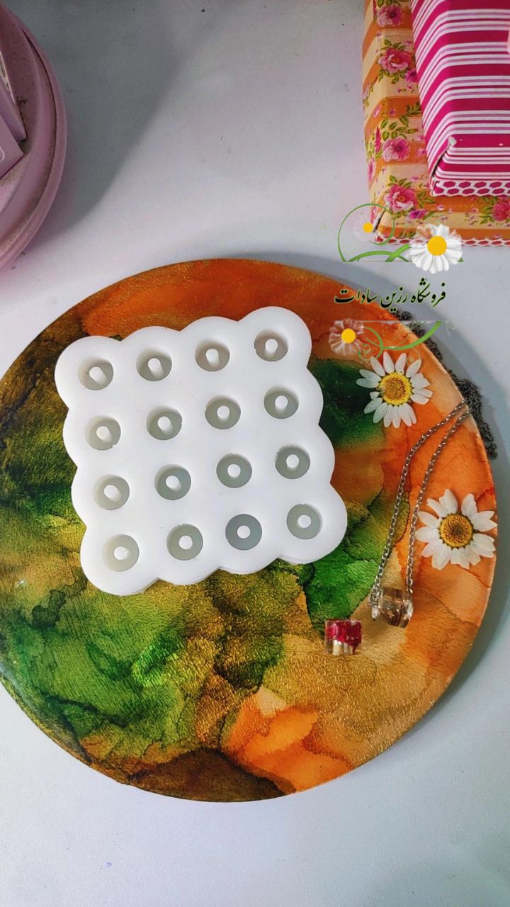 قالب سیلیکونی تسبیح طرح استوانه‌ای