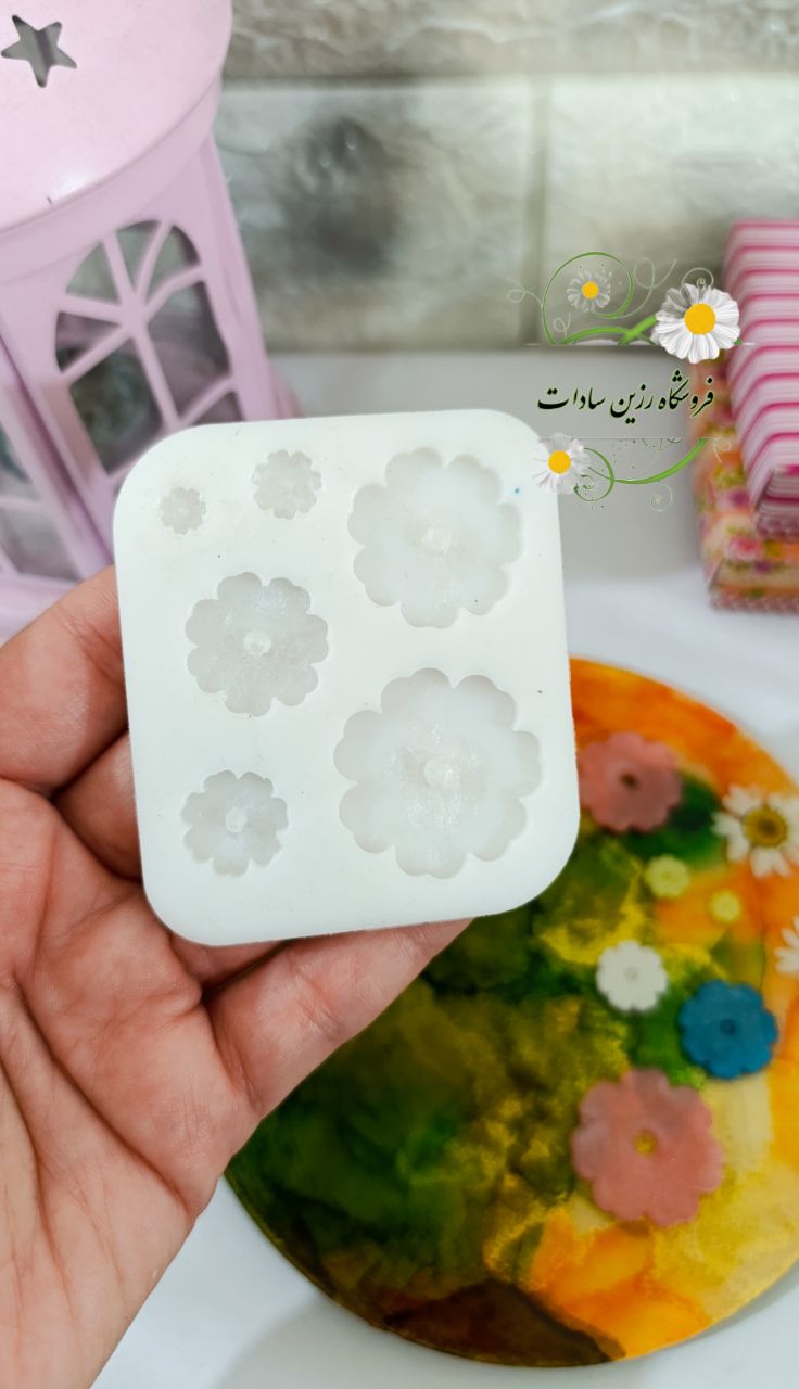 قالب سیلیکونی پالت گل